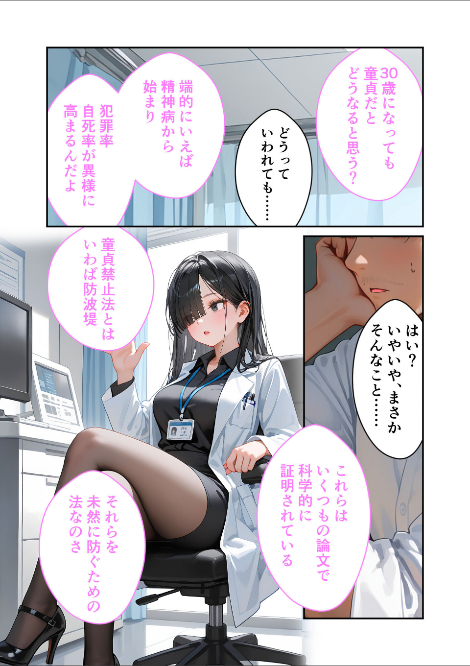 童貞撲滅!セックス・クリニック 〜白衣の天使に痴療された僕の童貞〜 モザイク版 画像7