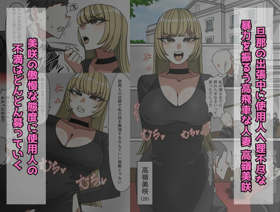 性悪金持ち人妻を使用人がブチ●す話【おにぎりとおかず】【えちぎりまん】 画像2