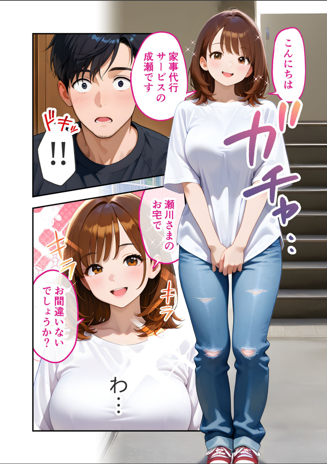 家性婦の成瀬さんは竿のお掃除までしてくれる 〜爆乳・爆尻持ちのド変態お姉さん〜 モザイク版【ラビットフット】 画像2