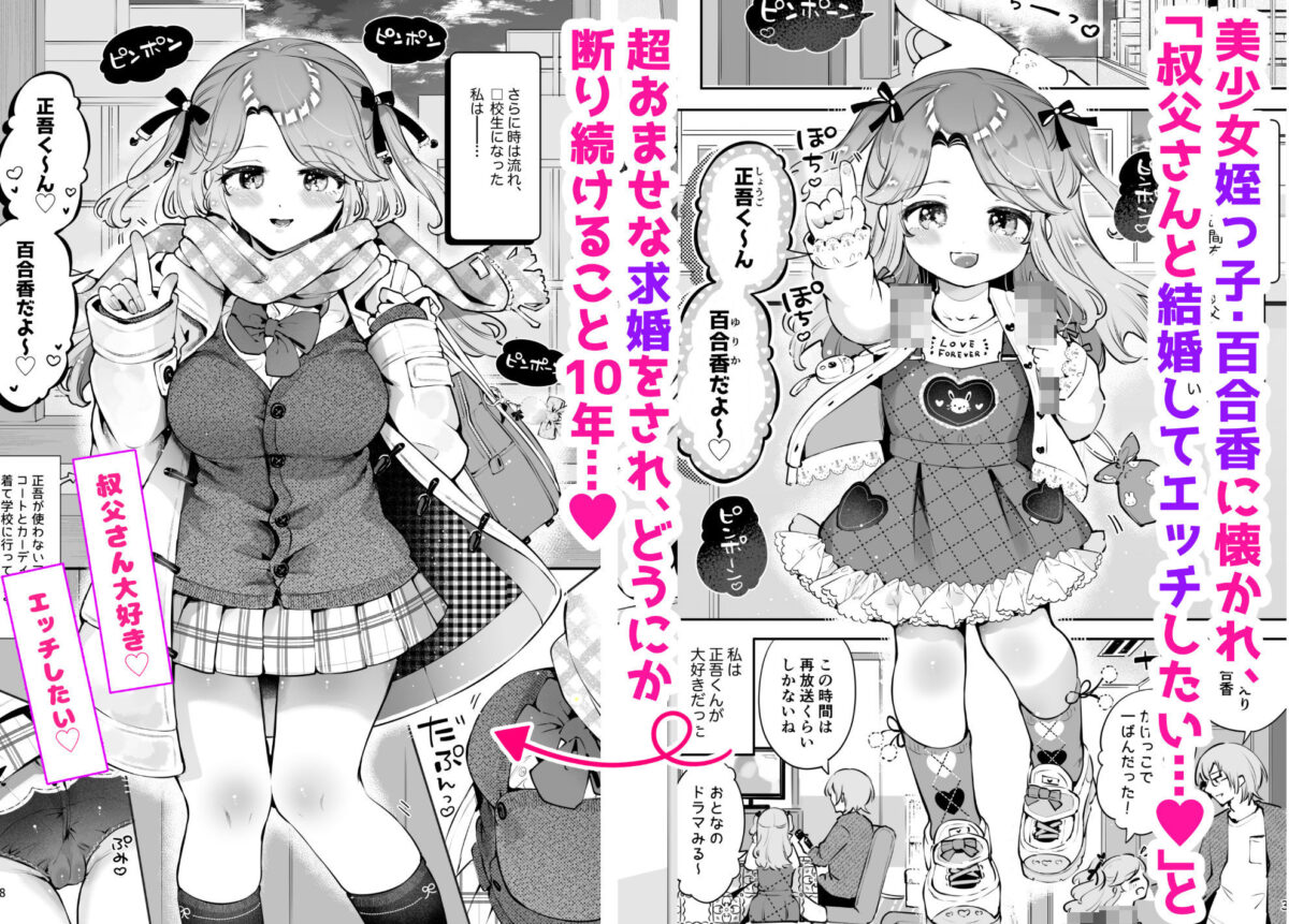 叔父が大好きな巨乳JK姪に生ハメおねだりされる話〜叔父さんのお嫁さんになりたい〜【漫画喫茶瀬戸（瀬戸涼子）】 画像1