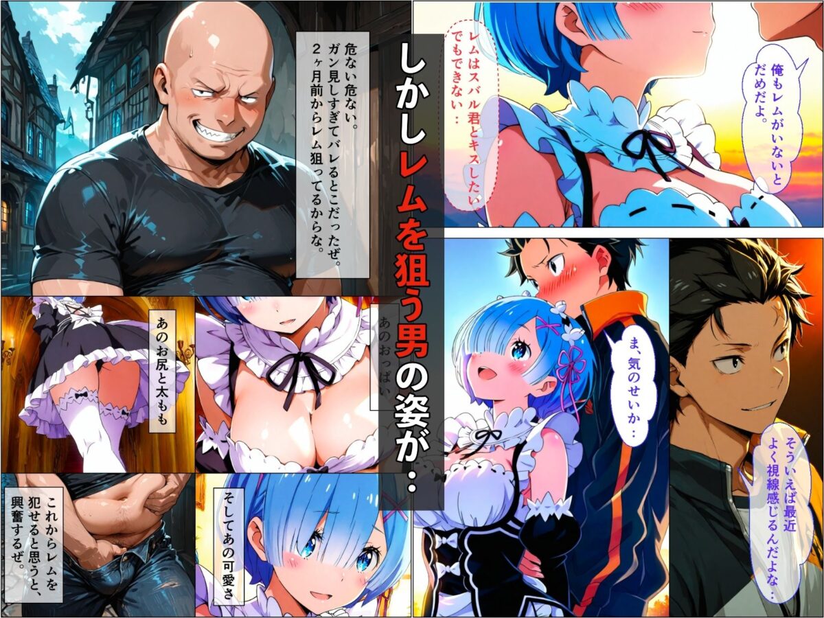 一途なレムがキモ男に弱みを握られて調教されて寝取られる話【メロンパンナ】 画像2