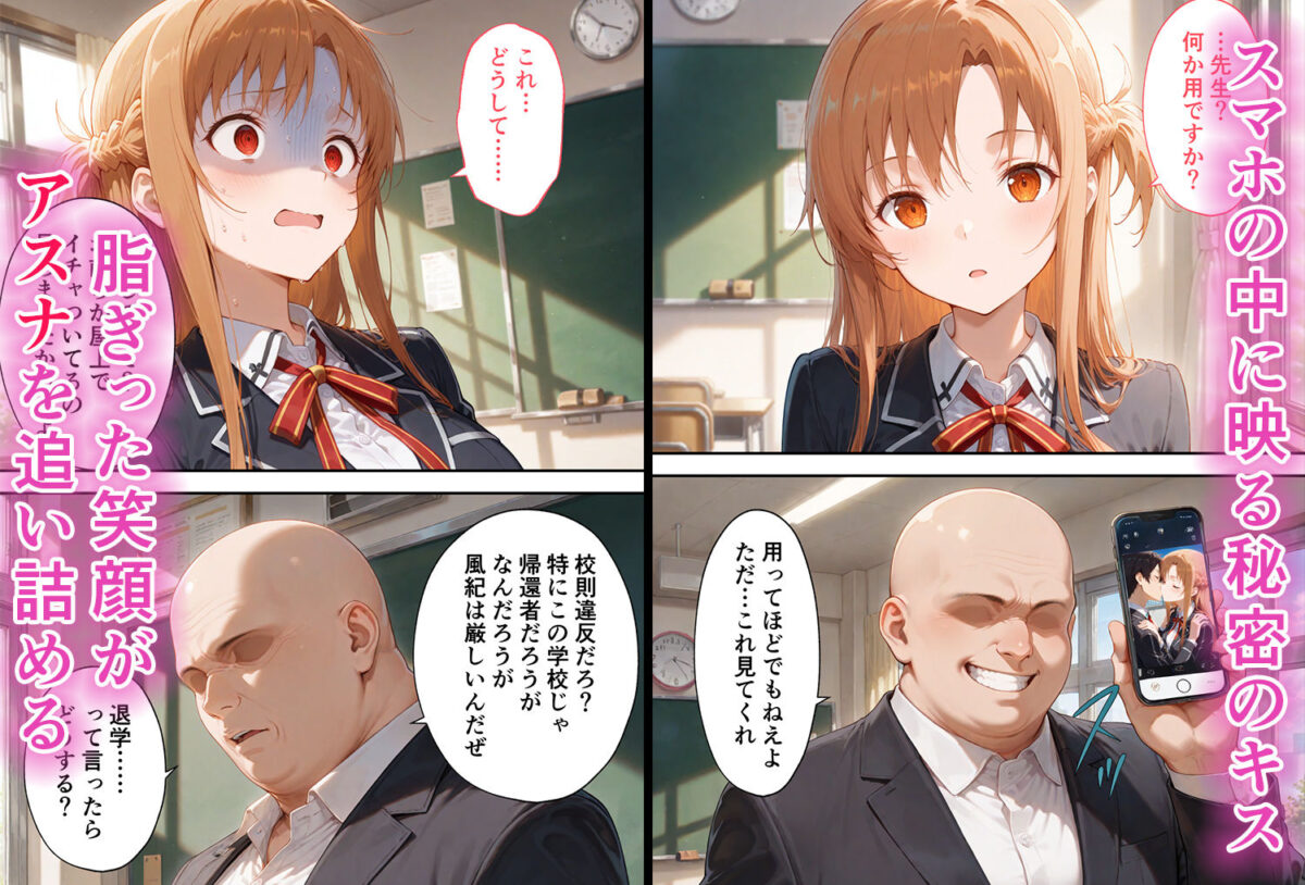 弱みを握られた俺の彼女が寝取られ堕ちるまで アスナ編【ぶるーと】 画像2