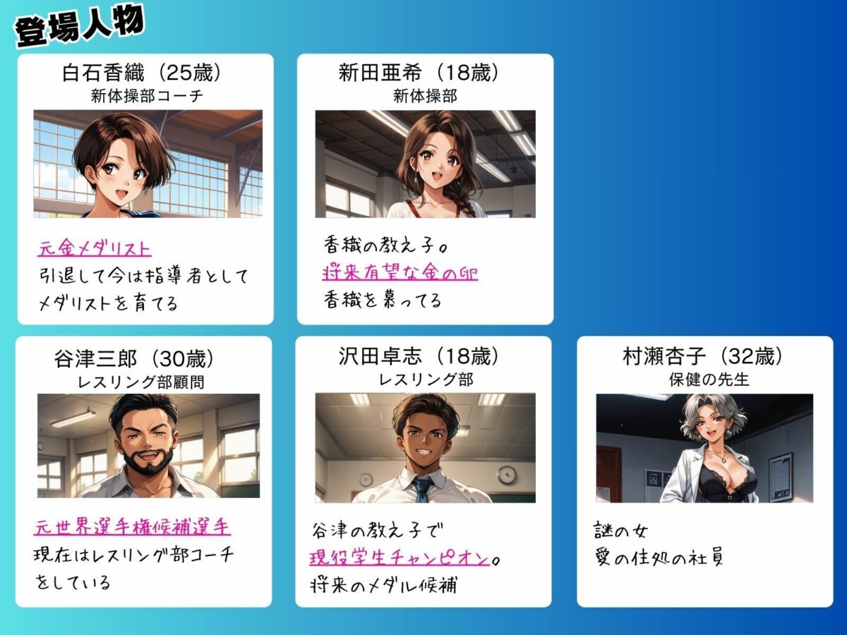 媚薬の海で溺れた妖精（新体操部）前編  〜教え子の前で牝堕ちした金メダリスト〜【ピンク堂書店】 画像1