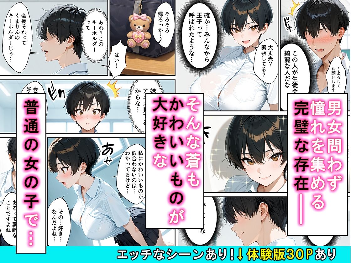 女の子扱いされたい王子様な生徒会長があまあま中出しセックスでメスになる話【かわいいイチゴ1000％】 画像2