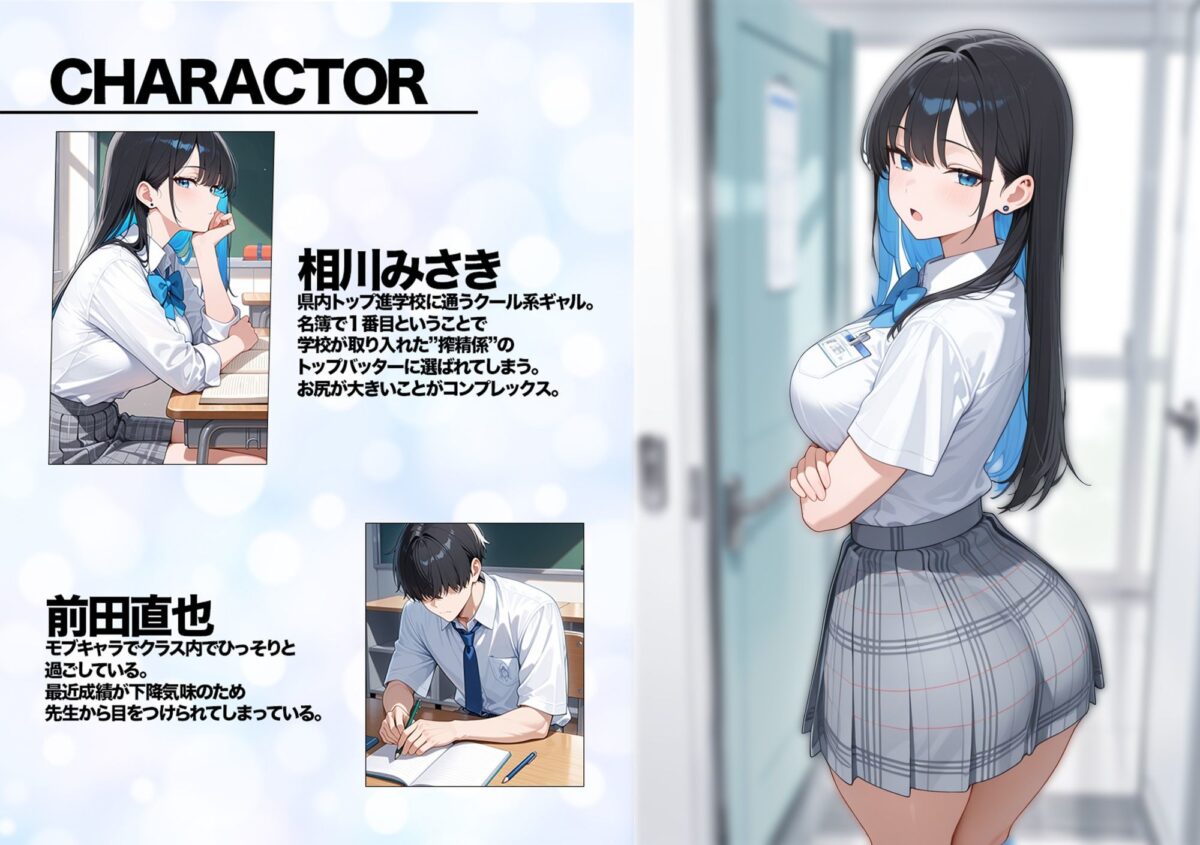 5日後に搾精係に任命されたデカ尻クールギャルとイチャラブセックスする話【かのん絵師】 画像1