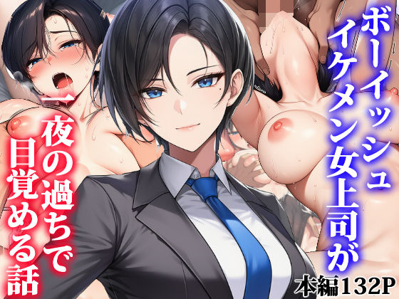 ボーイッシュイケメン女上司が一夜の過ちで目覚める話【タイニュウ屋】