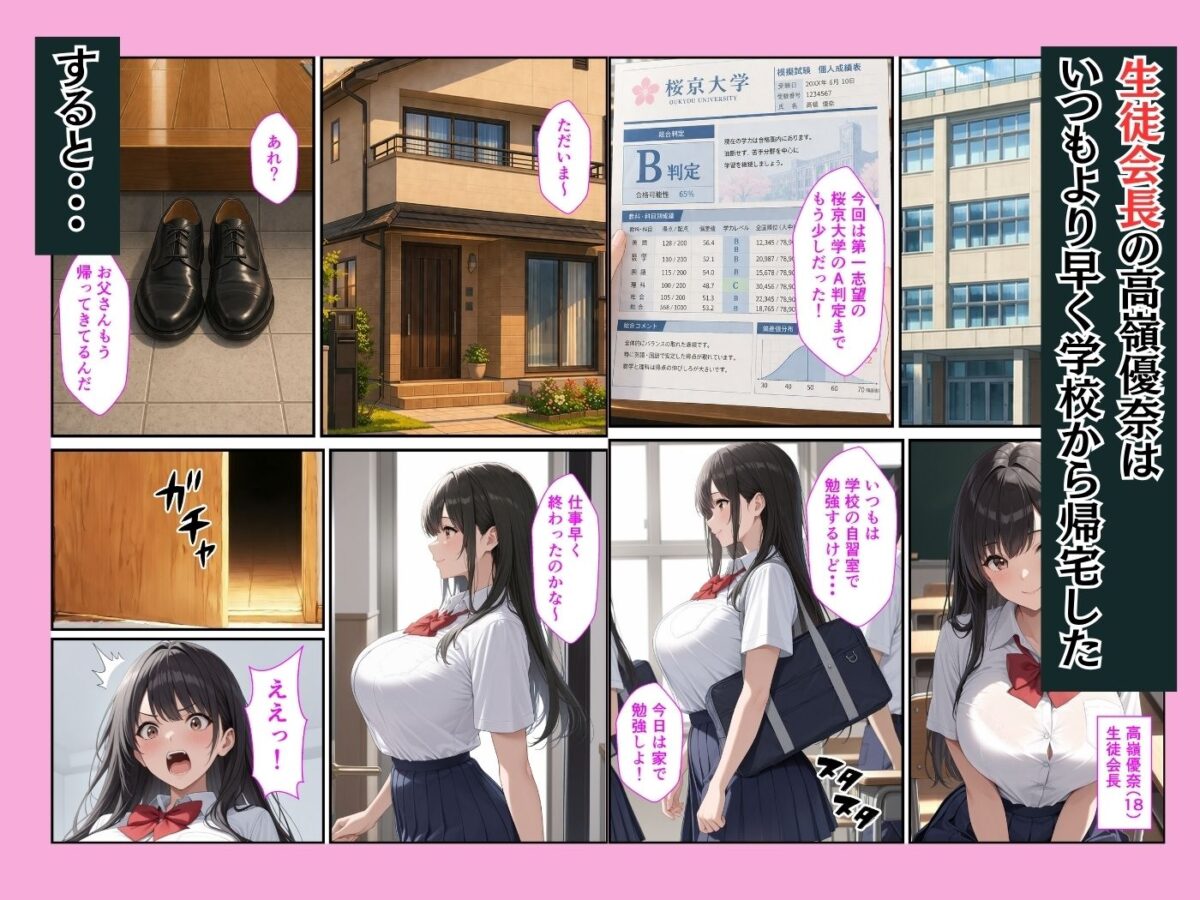 家出した生徒会長を家に連れ込んでセックスしたらメス堕ちした話【ふわとろ夢工房】 画像1