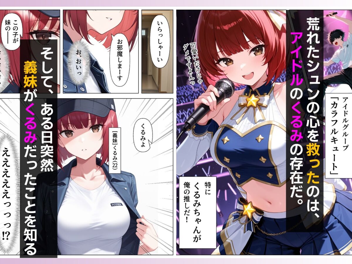 推しのアイドルは義妹？？理性崩壊の禁断背徳セックス【あふれだすにじる】 画像1