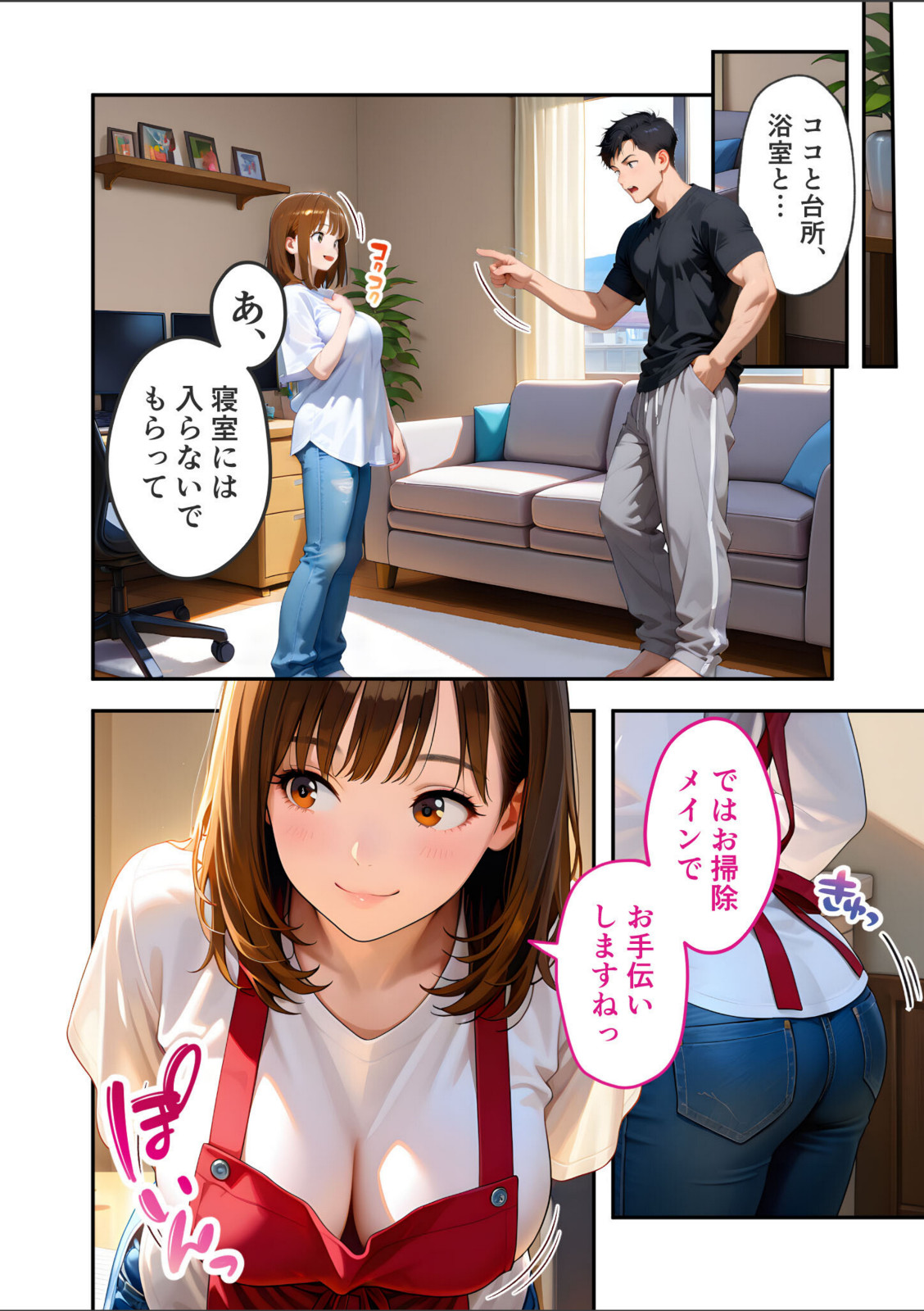 家性婦の成瀬さんは竿のお掃除までしてくれる 〜爆乳・爆尻持ちのド変態お姉さん〜 モザイク版【ラビットフット】 画像4