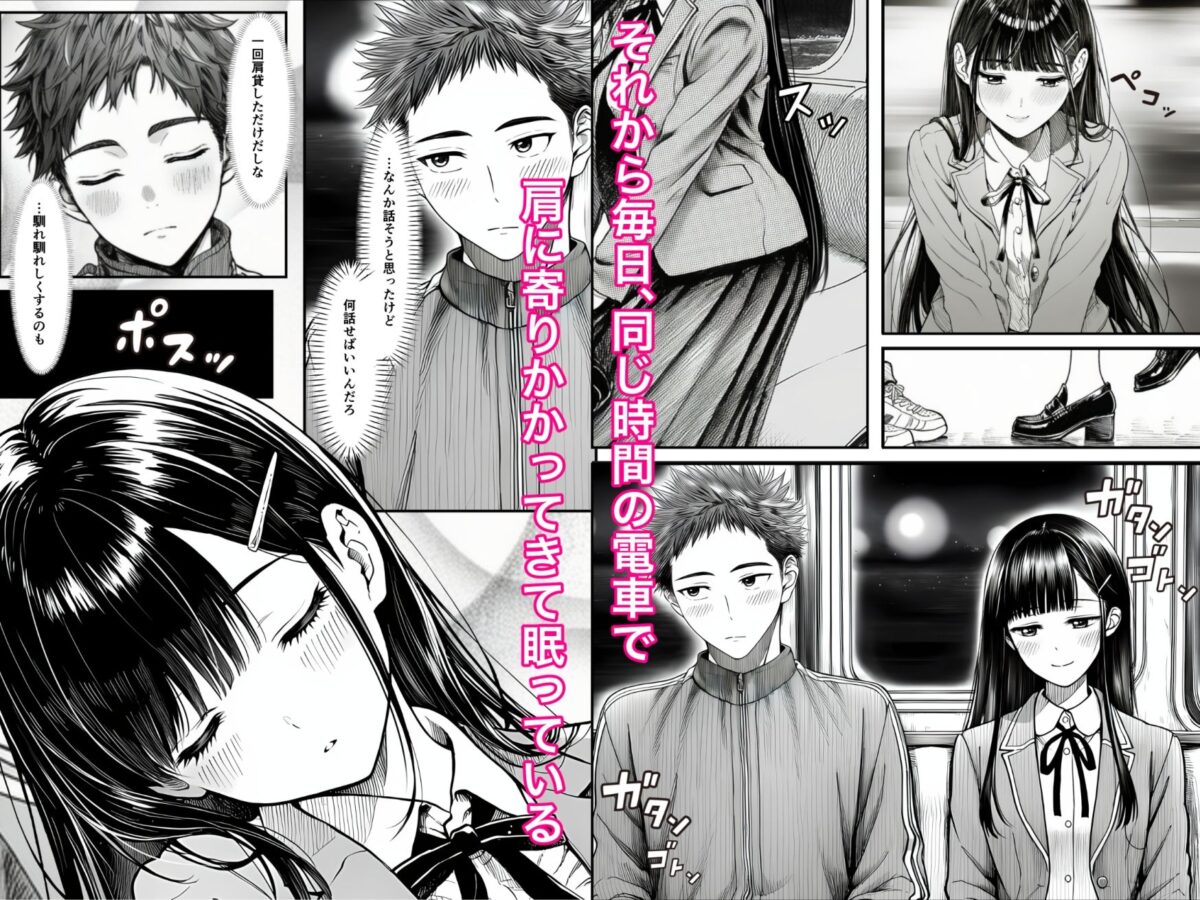 電車で何度も肩にもたれかかってくる女の子と、子作りセックスしてしまった【夜あくび小隊】 画像2
