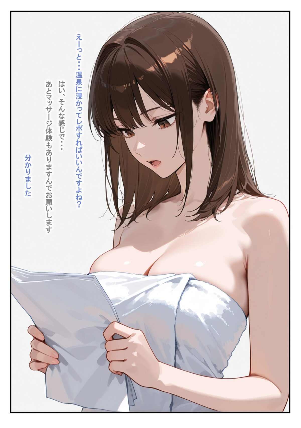 温泉ロケ、女子アナ、常識改変済。〜汗だくセックスマッサージ〜【にわとりまんじゅう】 画像7
