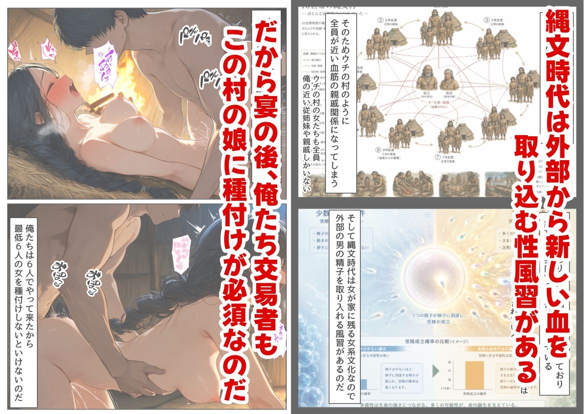 縄文時代に俺が転生したら、性風習が叡智すぎた件【【ハマダ商店】】 画像4