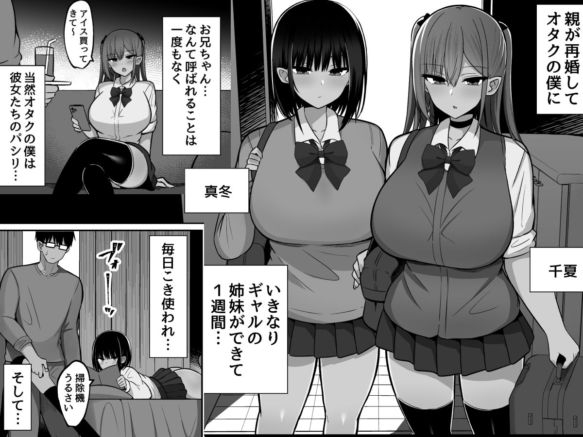 いきなりギャル姉妹〜親の再婚でデキたギャル姉妹にチンポ貸す話【しなもん島】 画像1