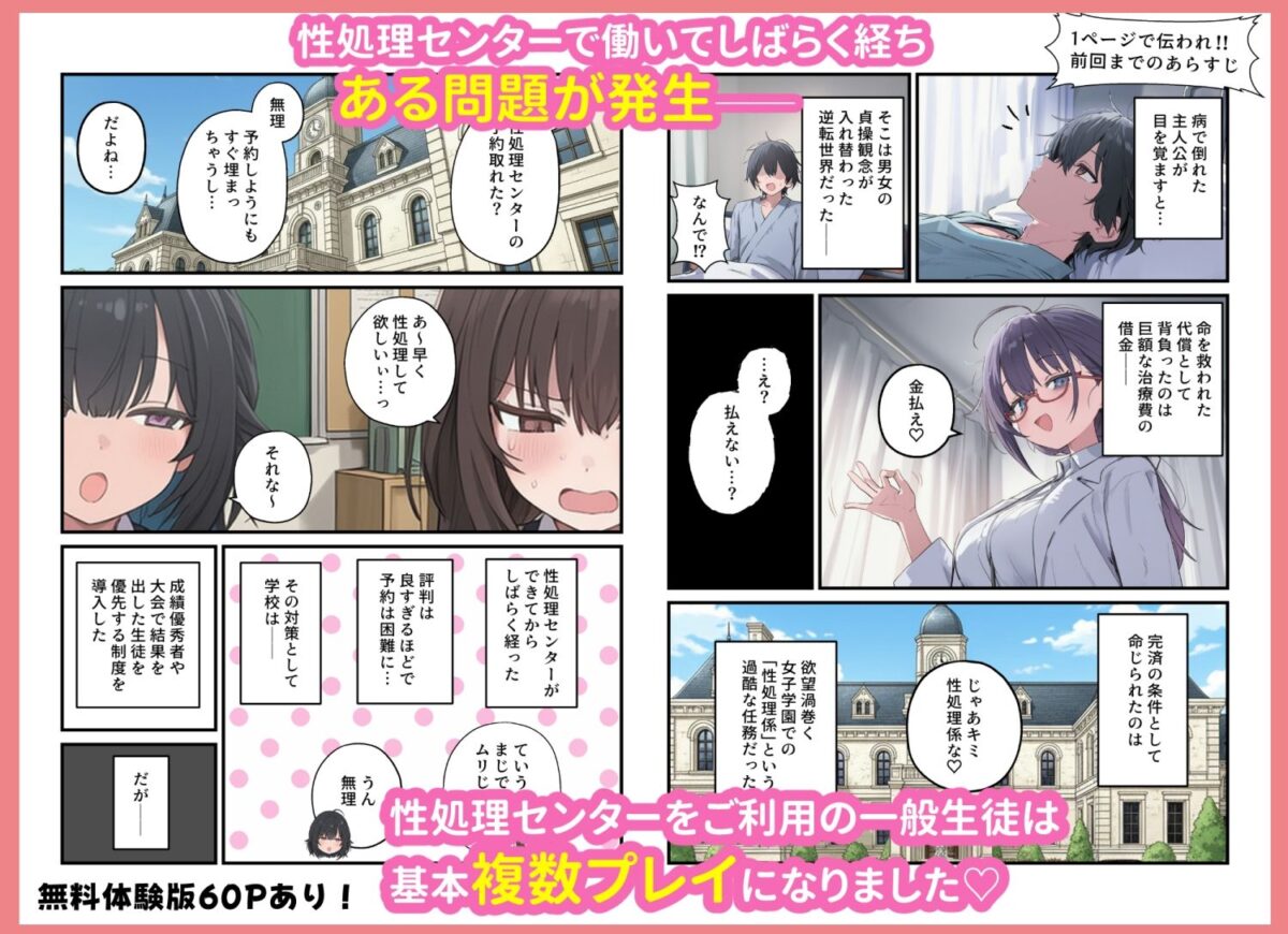 貞操逆転した世界で ある女子校の性処理係になった件3【ぱんこ】 画像1