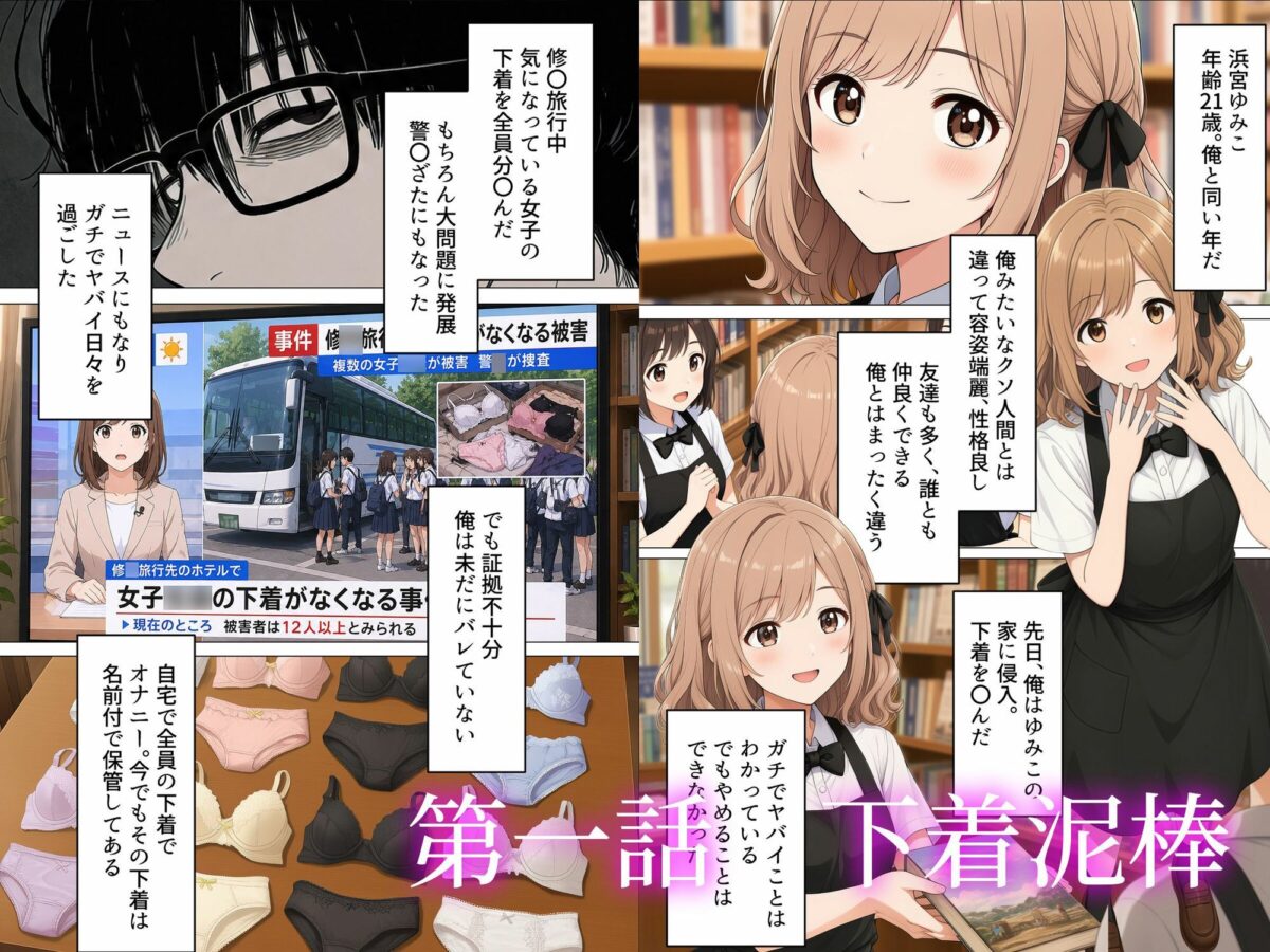 【漫画】下着泥棒の末路【日替わりさん】 画像1