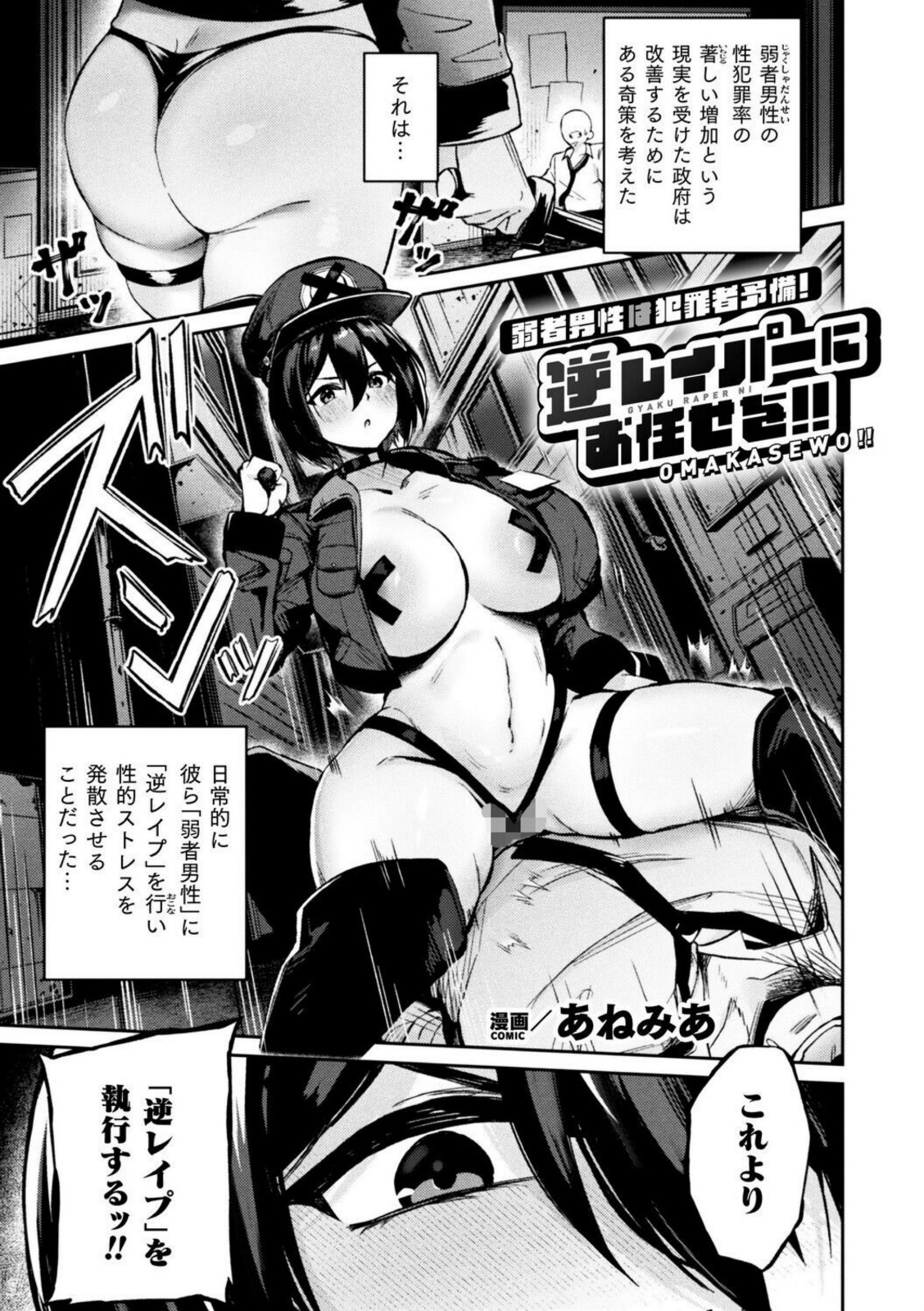 弱者男性は犯罪者予備軍!逆レイパーにお任せを!!【あねみあ】 画像1
