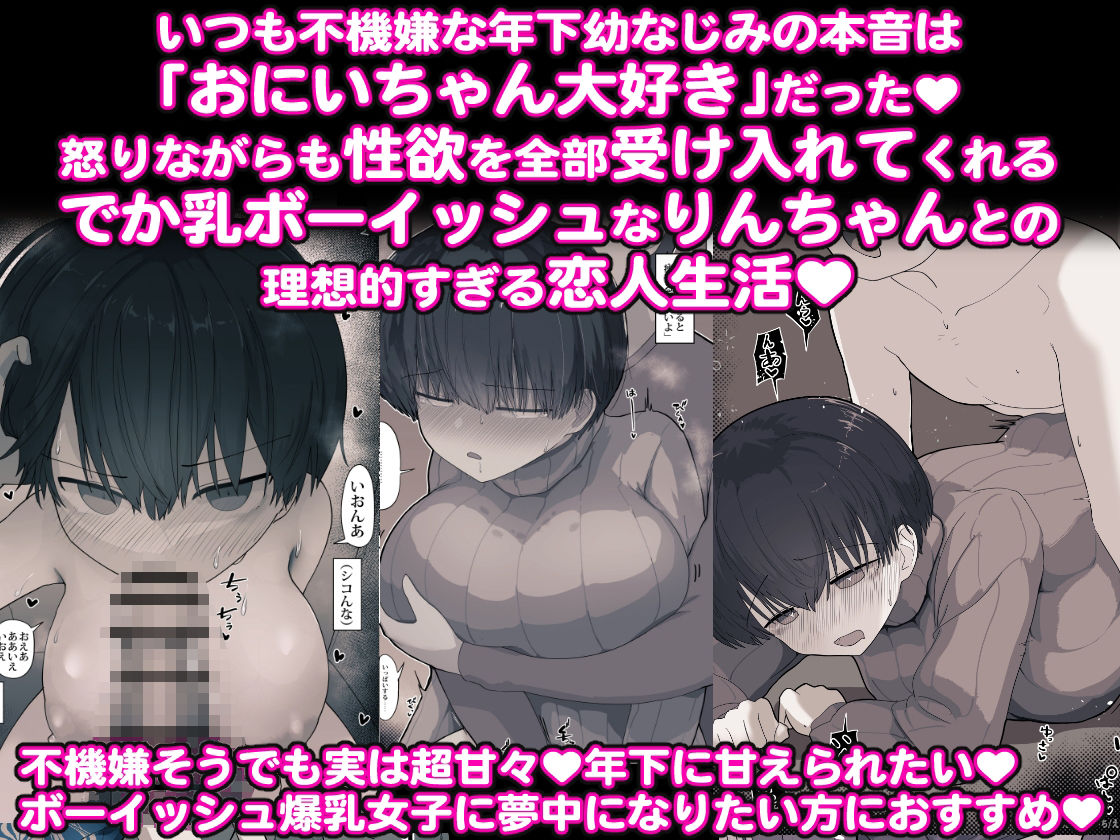 おとなりのでか乳ボーイッシュ年下幼なじみに怒られたいし愛されたい! りんちゃん1 えいいちのまとめ2【えいいち】 画像1