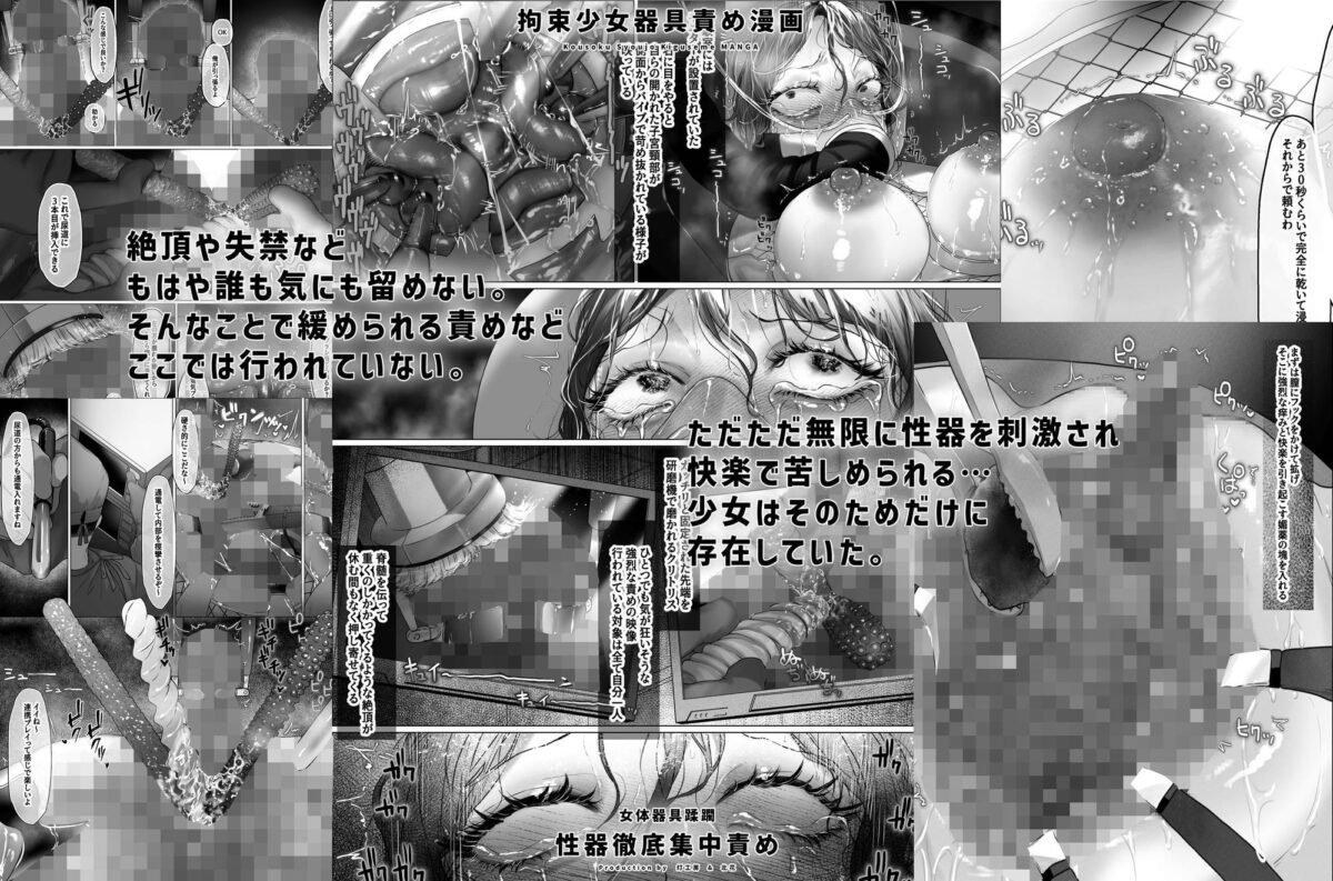 拘束少女器具責め漫画 女体器具蹂躙〜完全拘束少女/クリ肥大化実験/無限ディルド機械姦/性器徹底集中責めなど〜【灯工房】 画像7