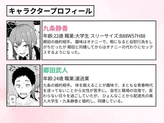 配達員の俺が、配達先の美人JDと婚約したら性欲が強すぎて休めない件【鬼塚クリス】 画像2