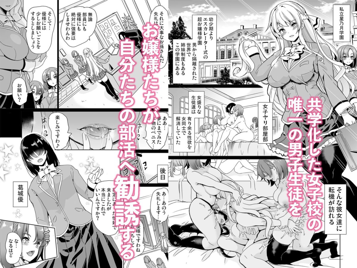 女子ヤリ部屋部の男根    〜痴女ハーレム〜  総集編【鳳まひろ】 画像1