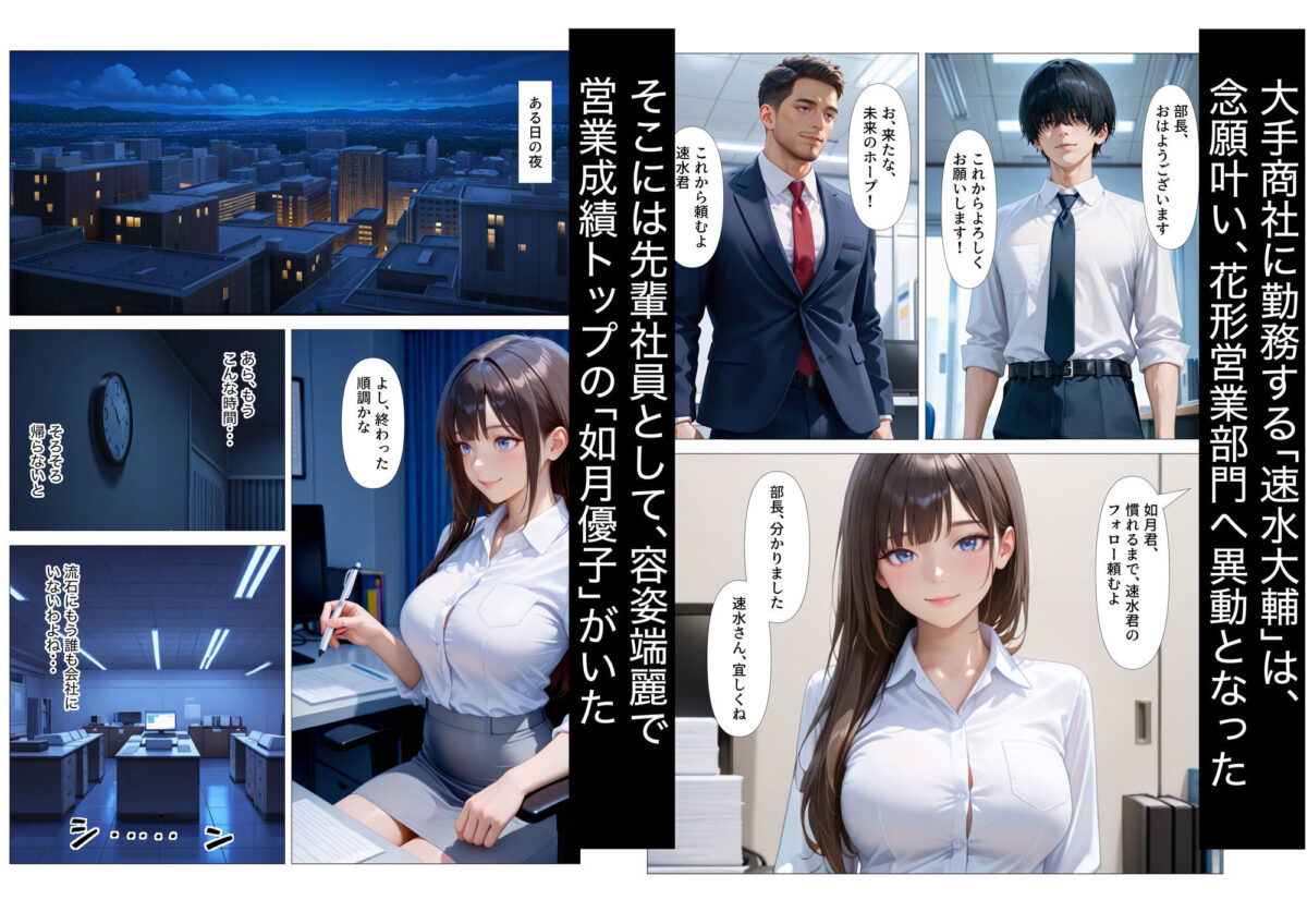 職場の巨乳先輩OLに沼る【ぴちゆめ堂】 画像1