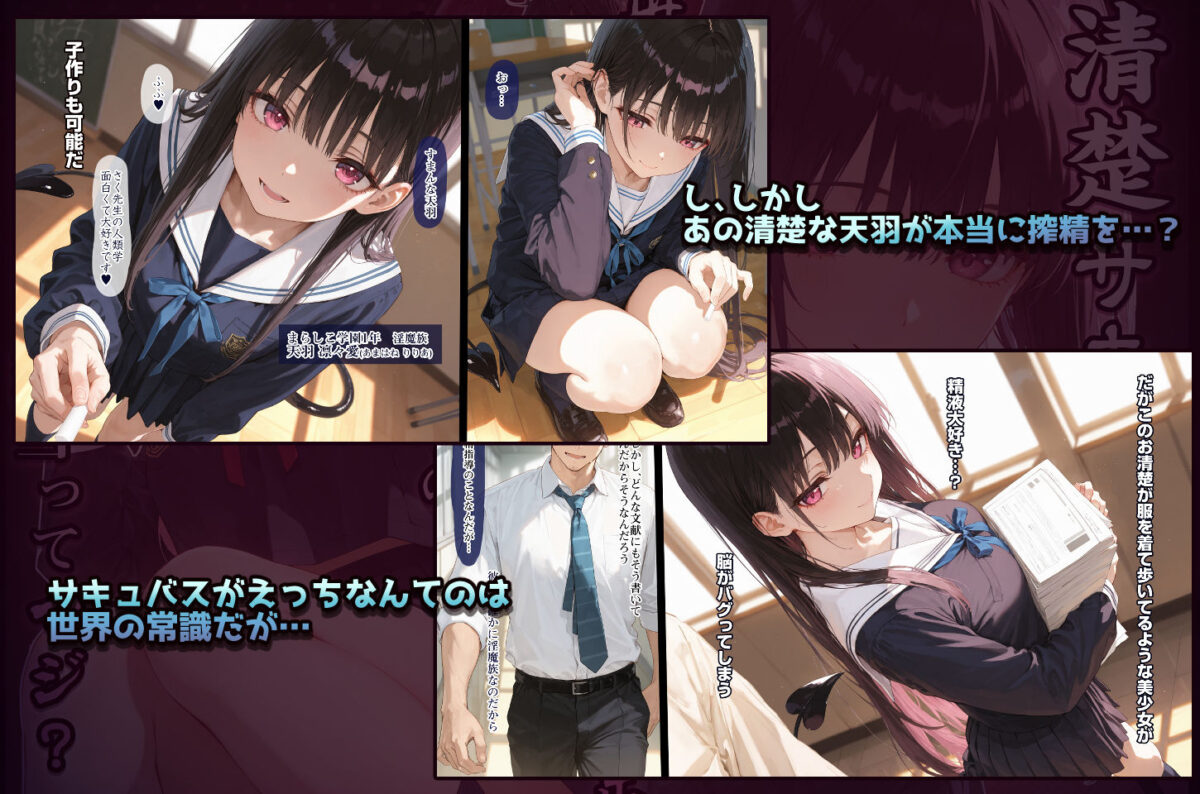 清楚サキュバス 世界が魔界と繋がって早10年 オレが教え子の搾精指導担当ってマジ?【EchicalH】 画像3