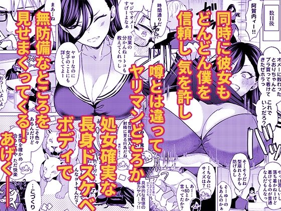 キスなんかしたら赤ちゃんデキちゃうだろうが！ 〜実は性知識ゼロの三白眼ヤリマン（噂）ヤンキーデカ女と、実は強すぎる性欲を必死で抑え込んでる風紀委員の僕〜【スキップビートスタジオ】【ガー】 画像4