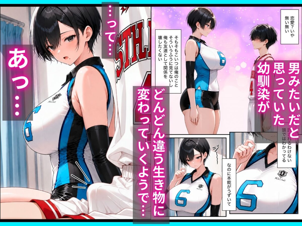 長身ボーイッシュ幼馴染との練習セックスは最高に気持ちいい  前編【令和狸合戦そいやっさ】 画像5