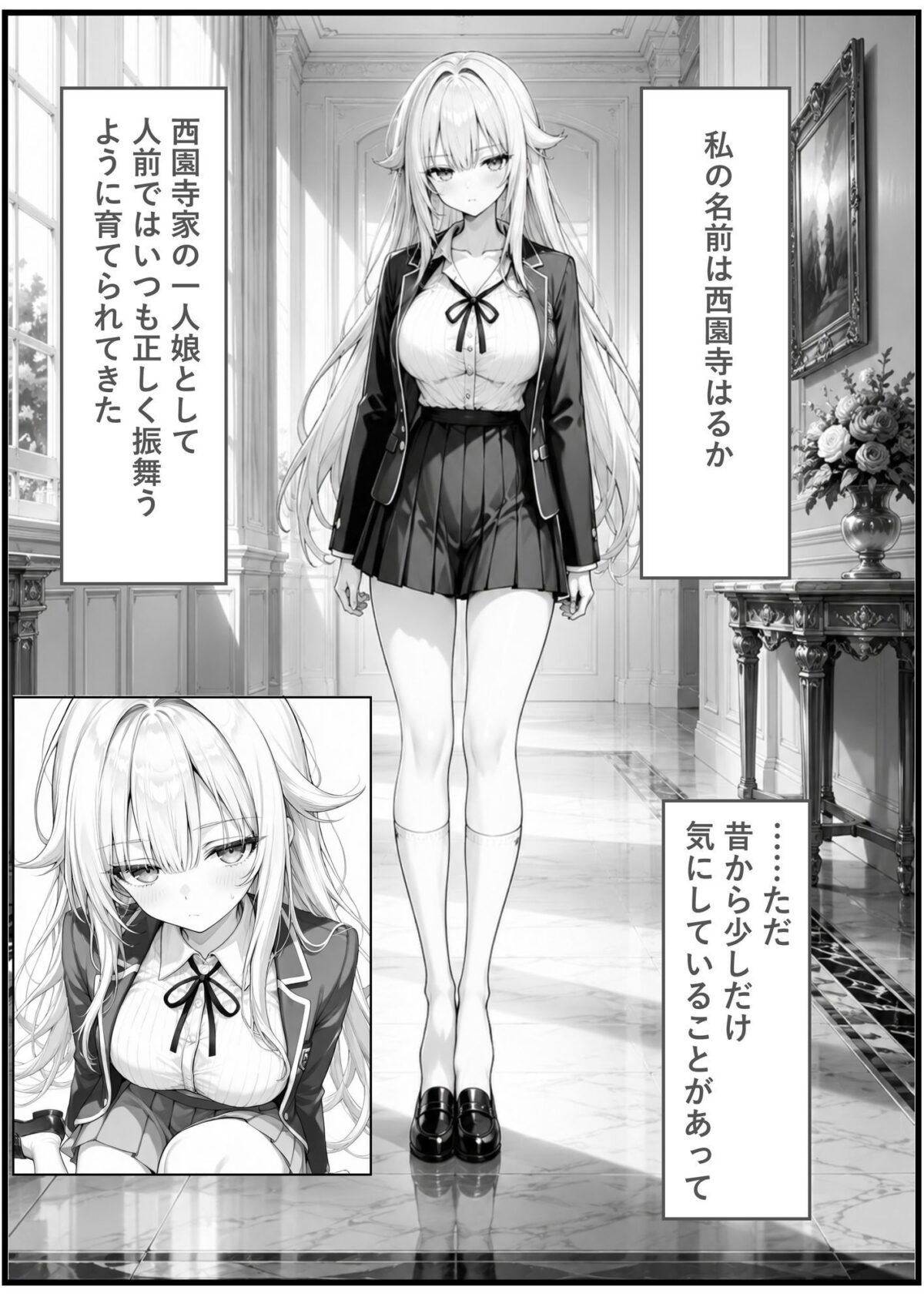 目つきの悪いジト目お嬢様に催●指導は効果ばつぐん！【地面にへばりついたガム】 画像1