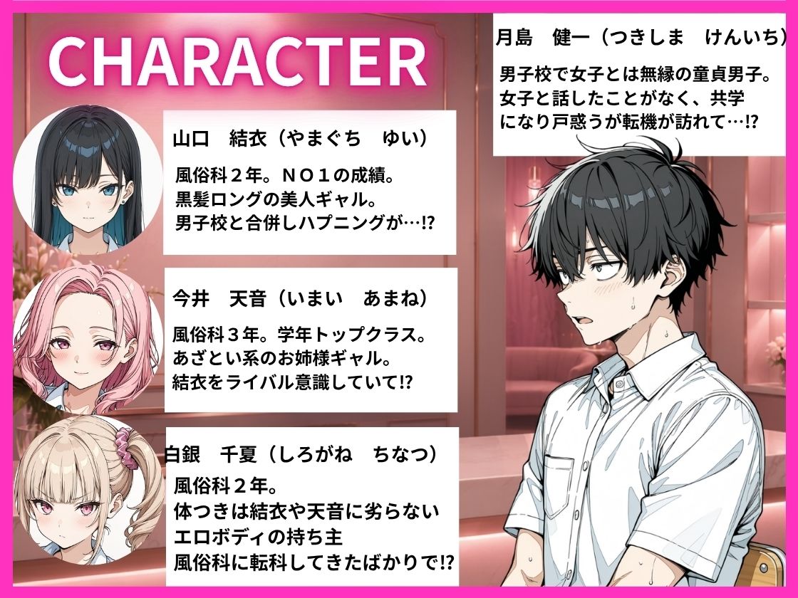 学校合併で風俗科ギャルに連続逆指名されてハーレム無双した話【すきやきんまんDX】 画像1