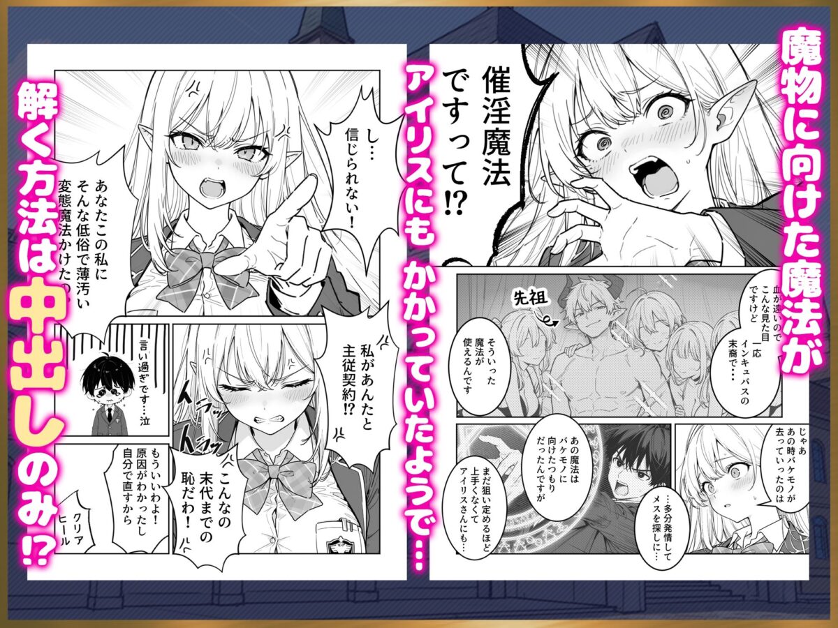 エリートお嬢様エルフが催淫魔法にかかってしまい中出しセックス中毒に！？【ぱにぱに】 画像3