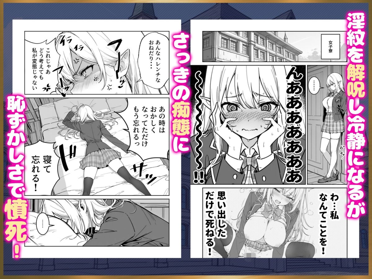 エリートお嬢様エルフが催淫魔法にかかってしまい中出しセックス中毒に！？【ぱにぱに】 画像7