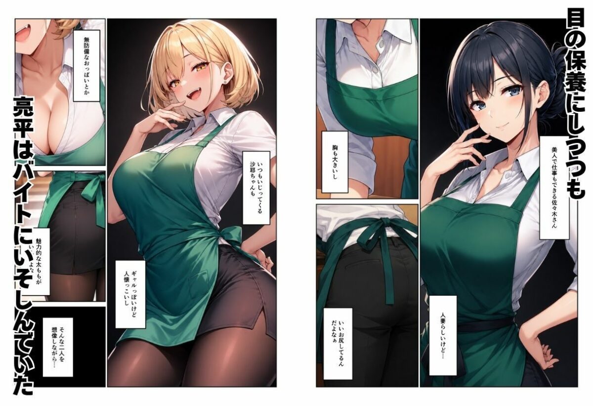 バイト先ハーレム  人妻＆ギャルとセックスしまくれた話【ヌキっぱなし】 画像2