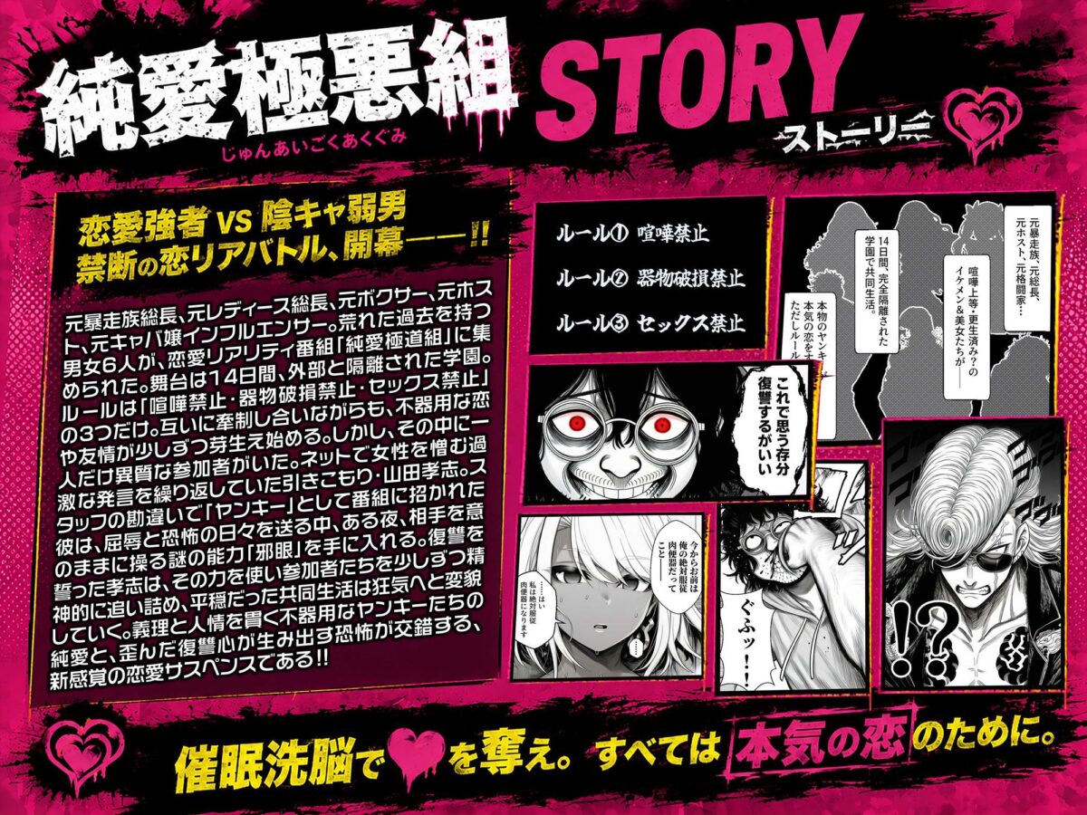 ヤンキー恋愛リアリティショー「純愛極悪組」〜陰キャ弱男が催●洗●で全部ぶっ壊す！！〜【ZOCKZOCK出版】【炎帝龍イグニス】 画像1