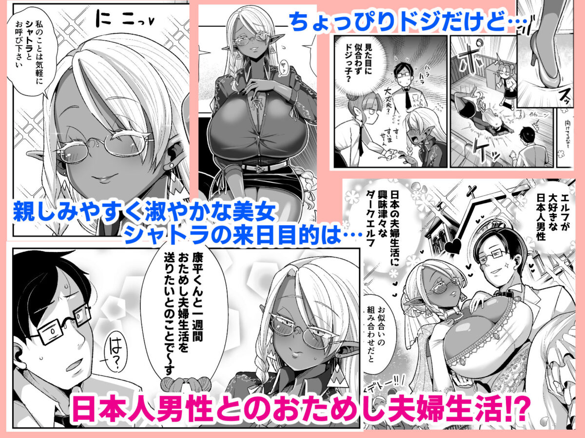 ドスケベダークエルフさんとおためし夫婦性活【新春山東省】【ぶかつ】 画像2