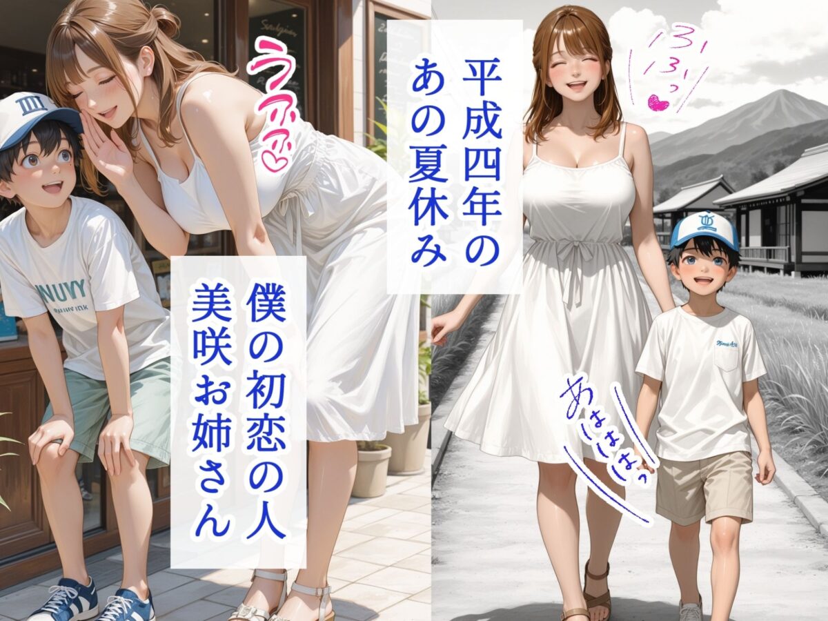 僕の初恋が崩壊した衝撃の夏休み  お姉さんの絶頂セックスを覗いてしまった僕【極彩色】 画像2