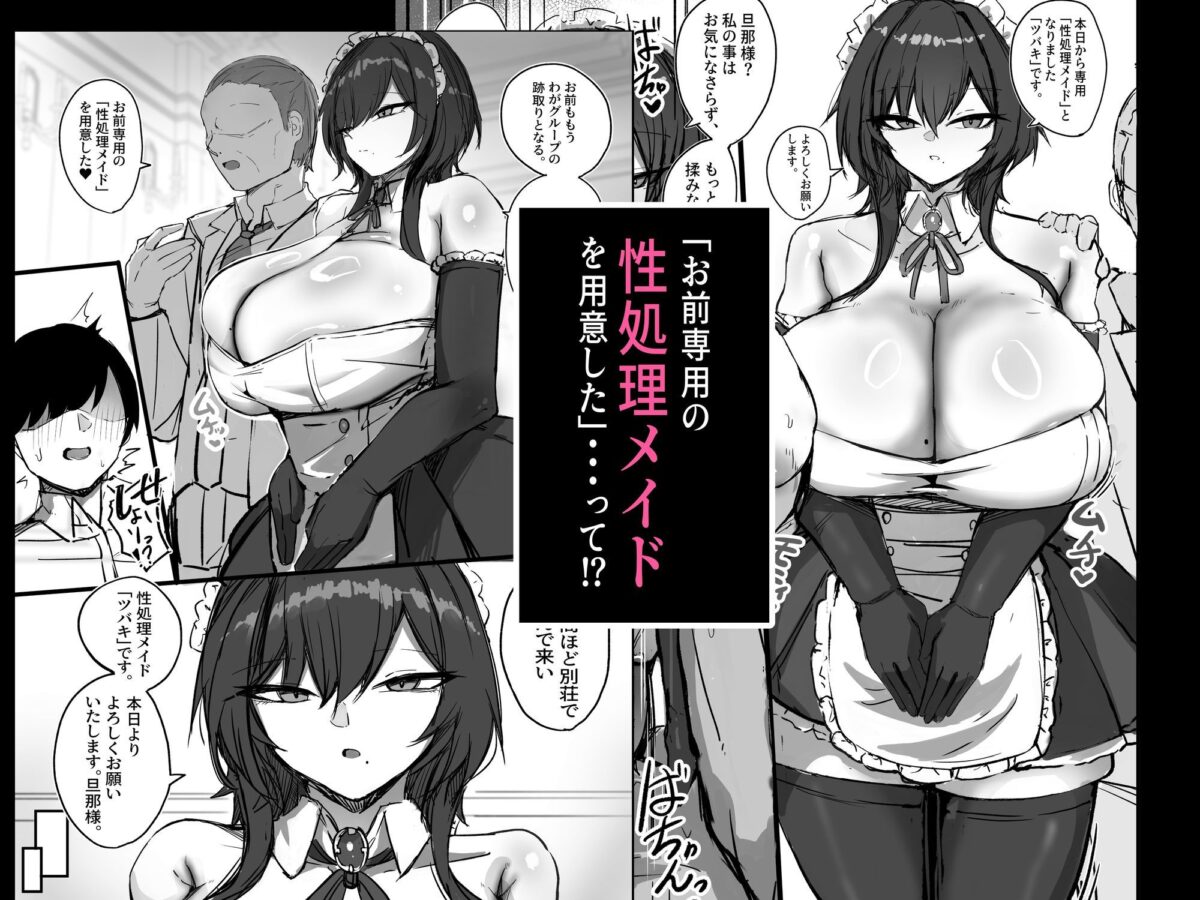 Lカップのウルフカット無表情性処理メイド ツバキさん【青い星に生まれたダークエンジェル】【鯖磁場 権八朗】 画像1