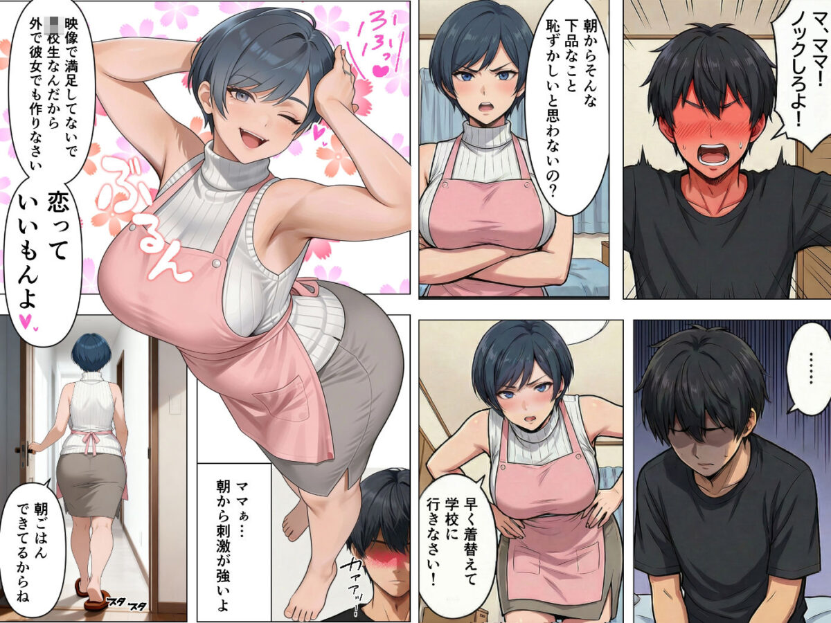 勝気ママの甘い弱点 〜ママだけど息子の性欲に負けちゃう話〜【赤白あみ】 画像2