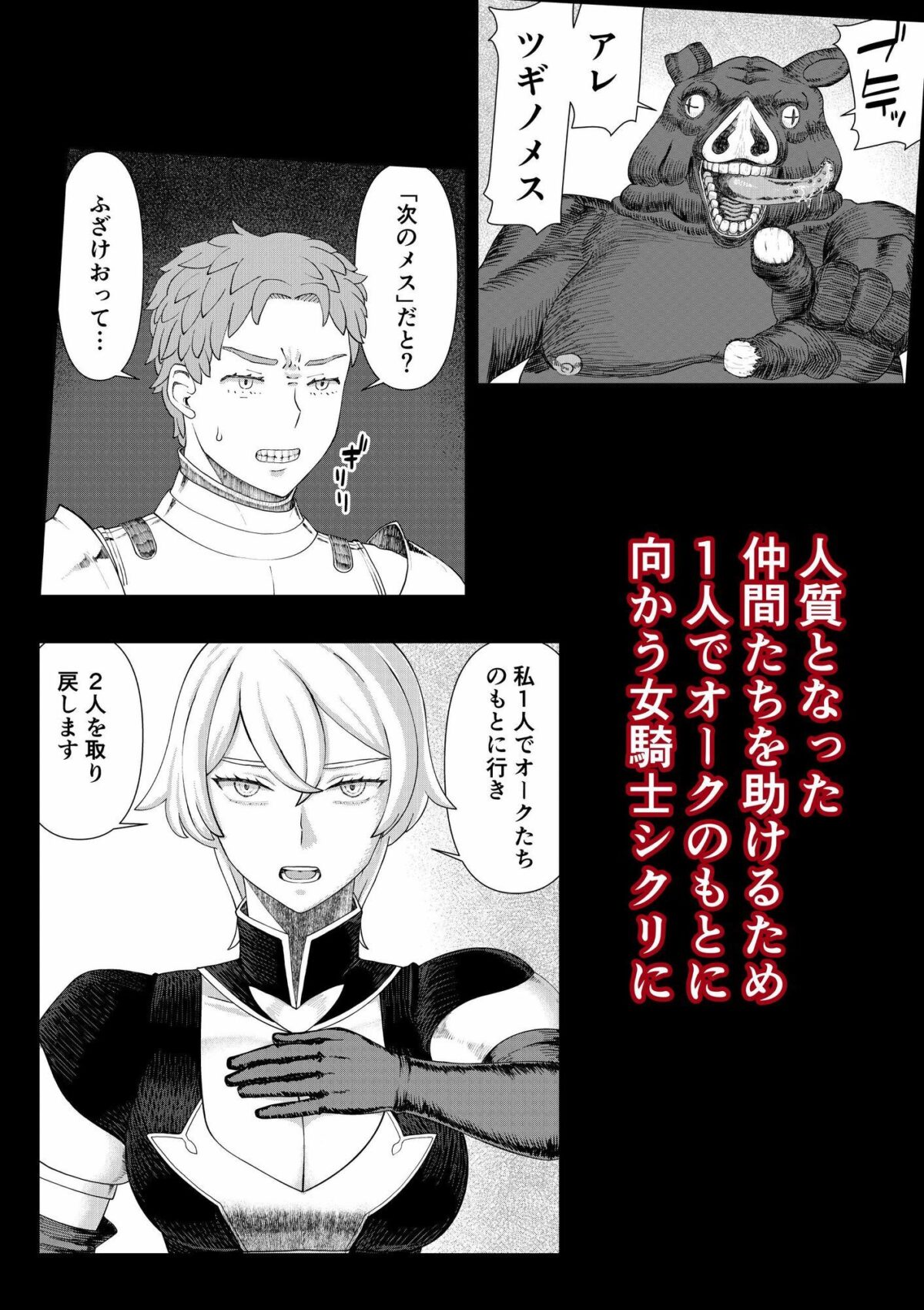 【女騎士異種姦NTR】シクリとリカール 第1巻【地獄のにゃんこ】 画像3
