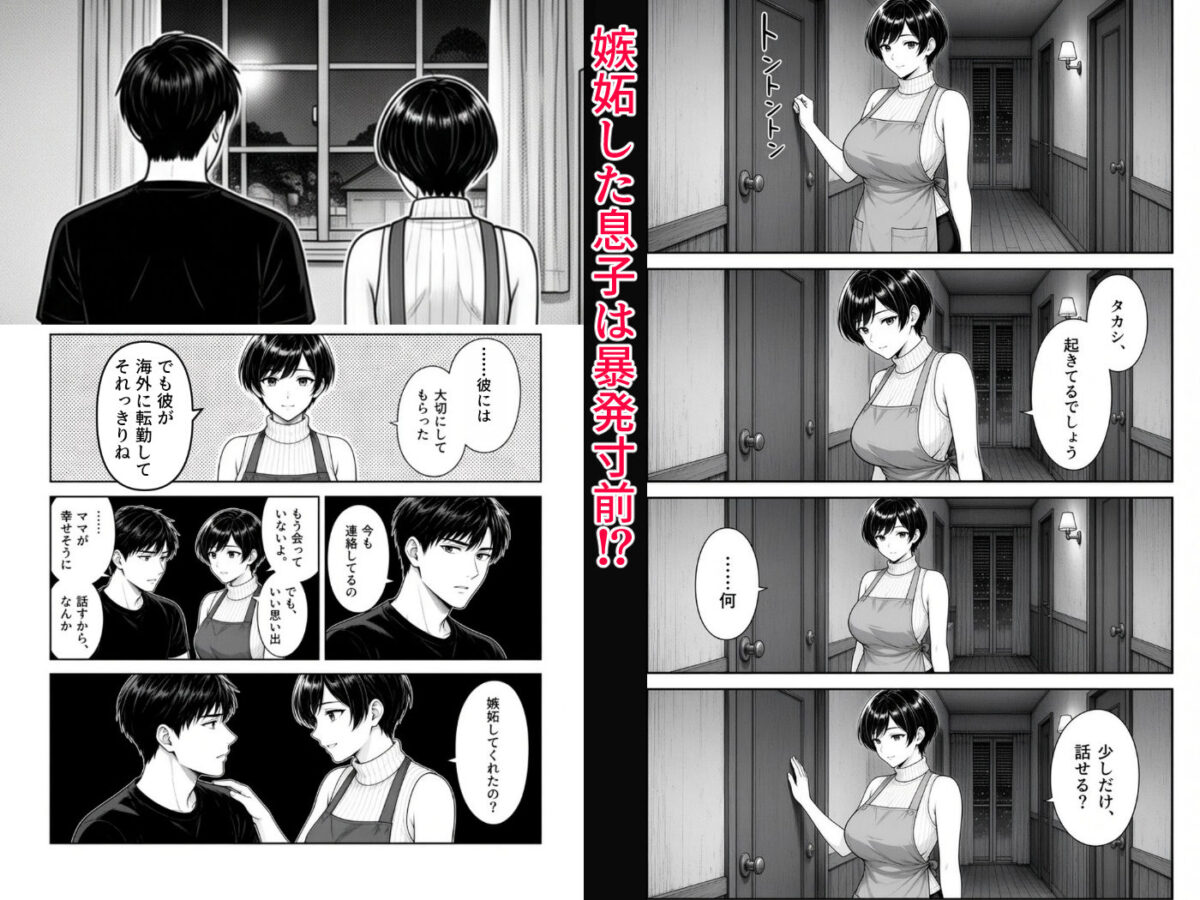 勝気ママの甘い弱点 〜ママの過去へ嫉妬中！〜【赤白あみ】 画像3