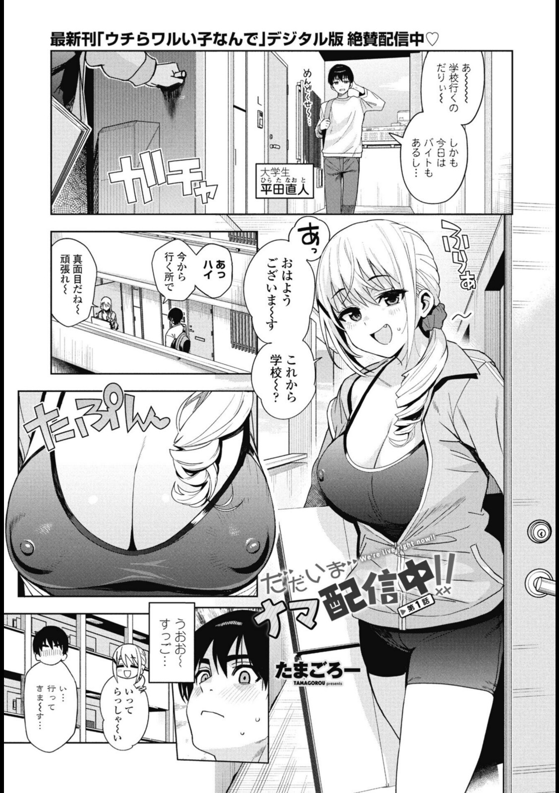 ただいまナマ配信中!! 第1話【たまごろー】 画像1
