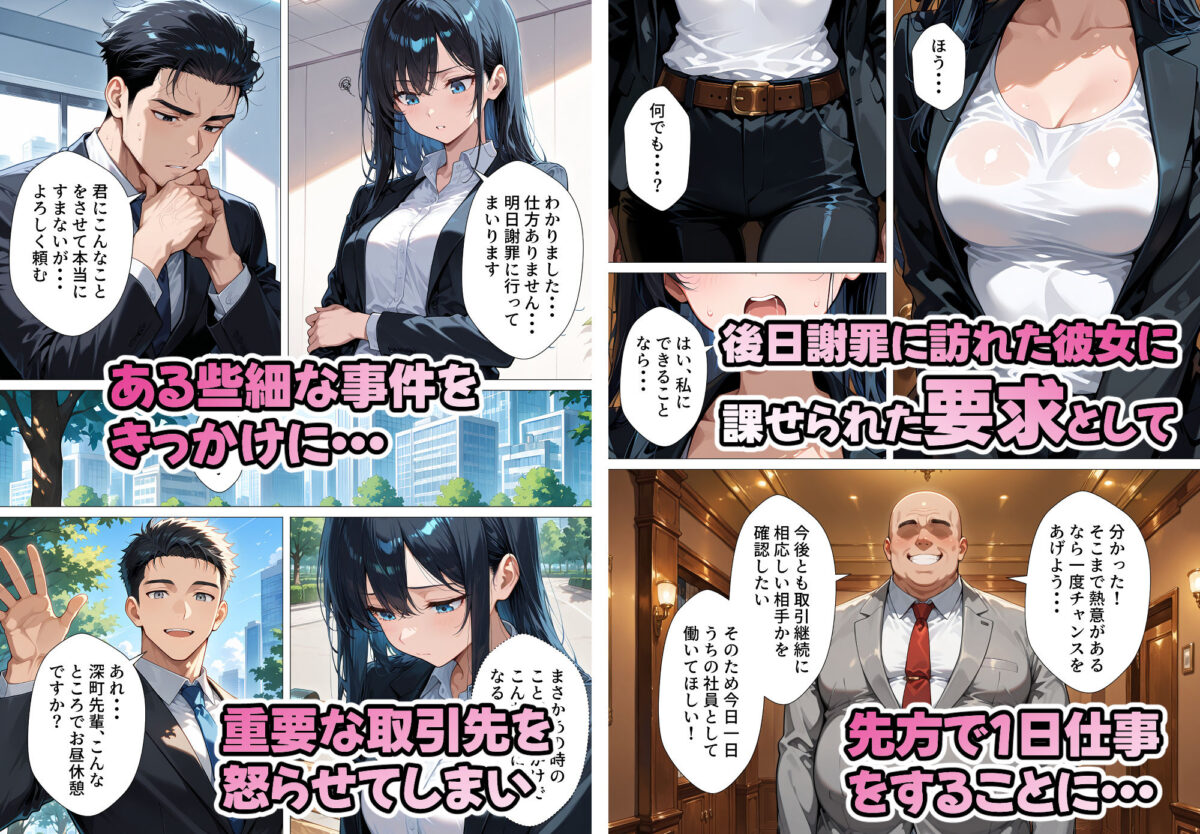 取引先に寝取られた先輩-絶え間なく注がれた白濁液【モコア】 画像2