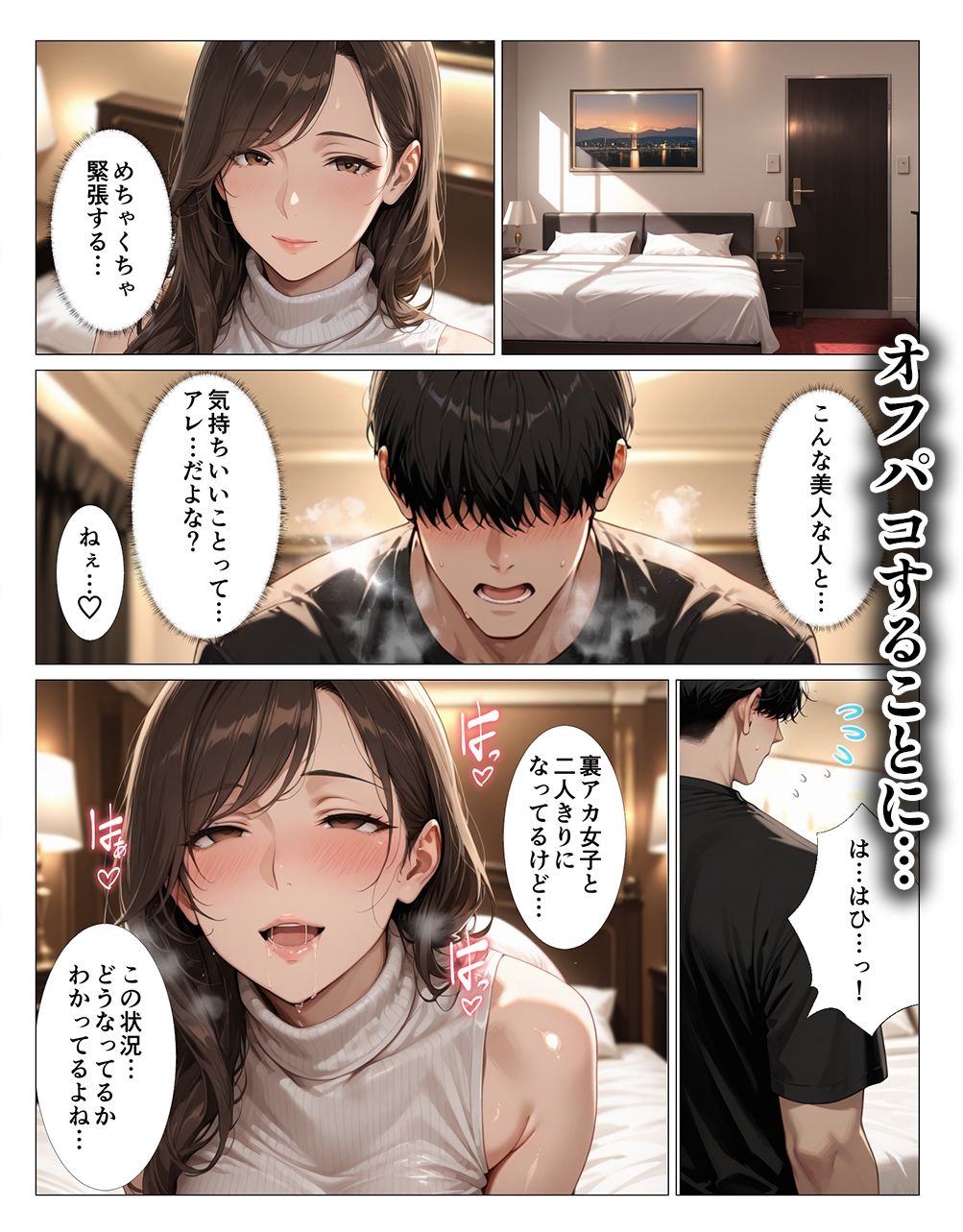裏アカお姉さんの濃厚ベロチューで骨抜きにされるオフパコがサイコーだった話【人妻ライフ】【きったく】 画像4